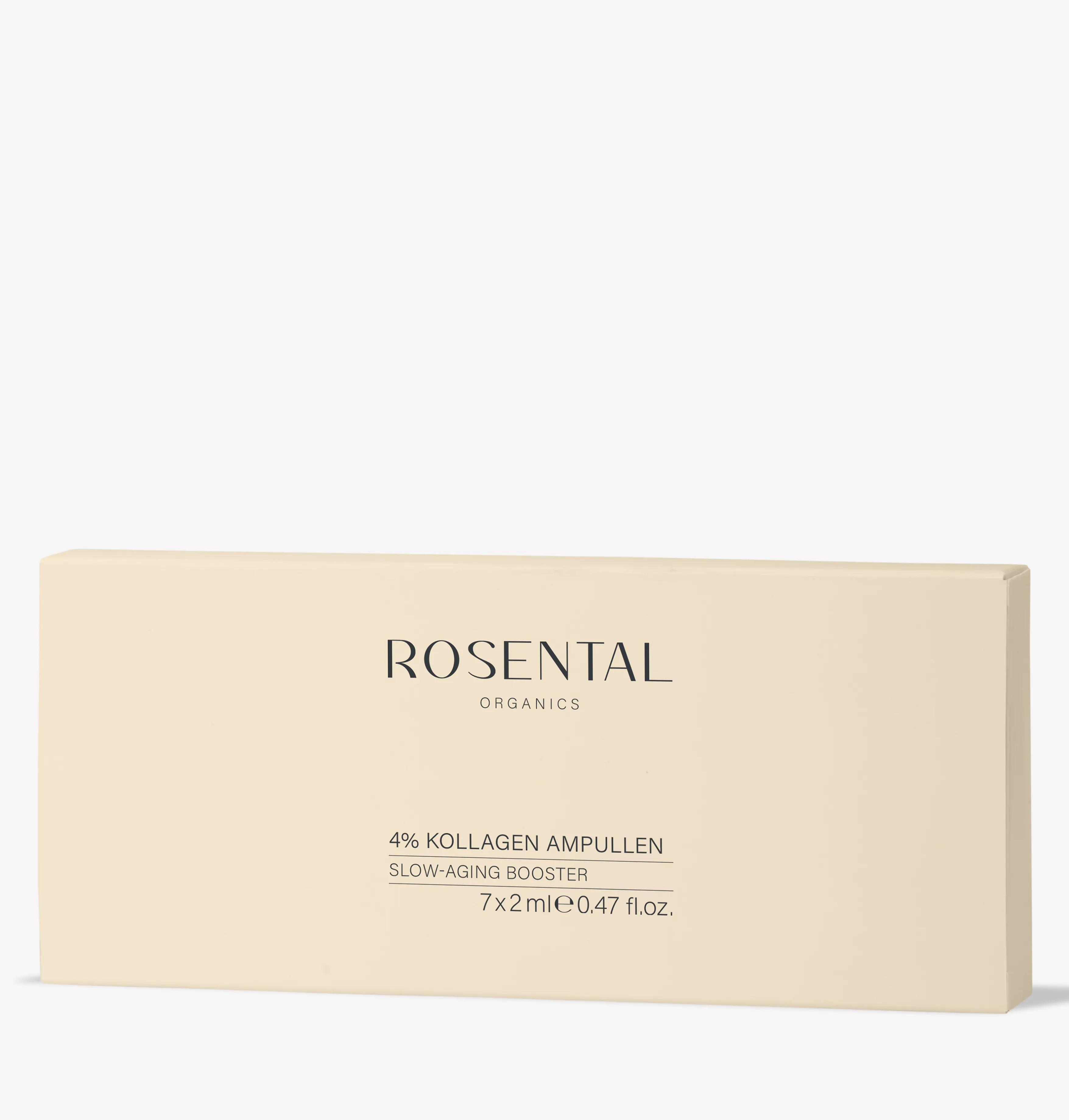 Verpackung von Rosental Organics 4% Kollagen Ampullen, Slow-Aging Booster, 7x2ml.