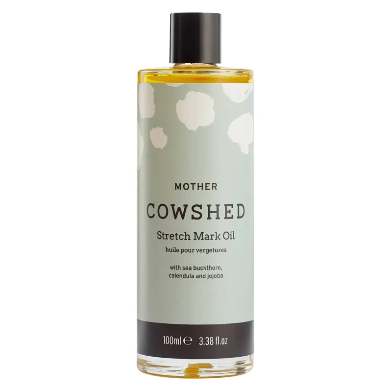 COWSHED Mother Stretch Mark Oil, 100ml Flasche, mit Sanddorn, Ringelblume und Jojoba.